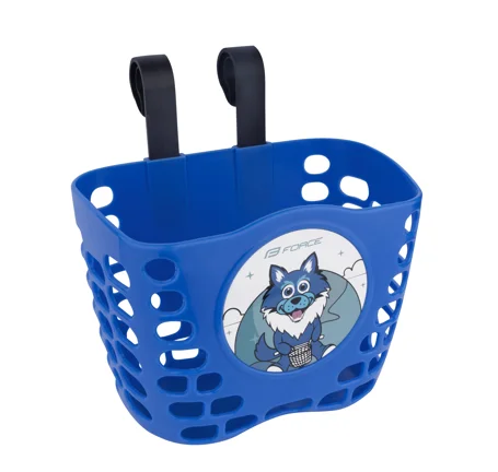 koš FORCE na řídítka dětský, modrý