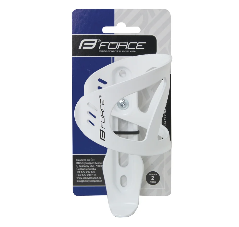 košík láhve FORCE UNI Al, bílý lesklý