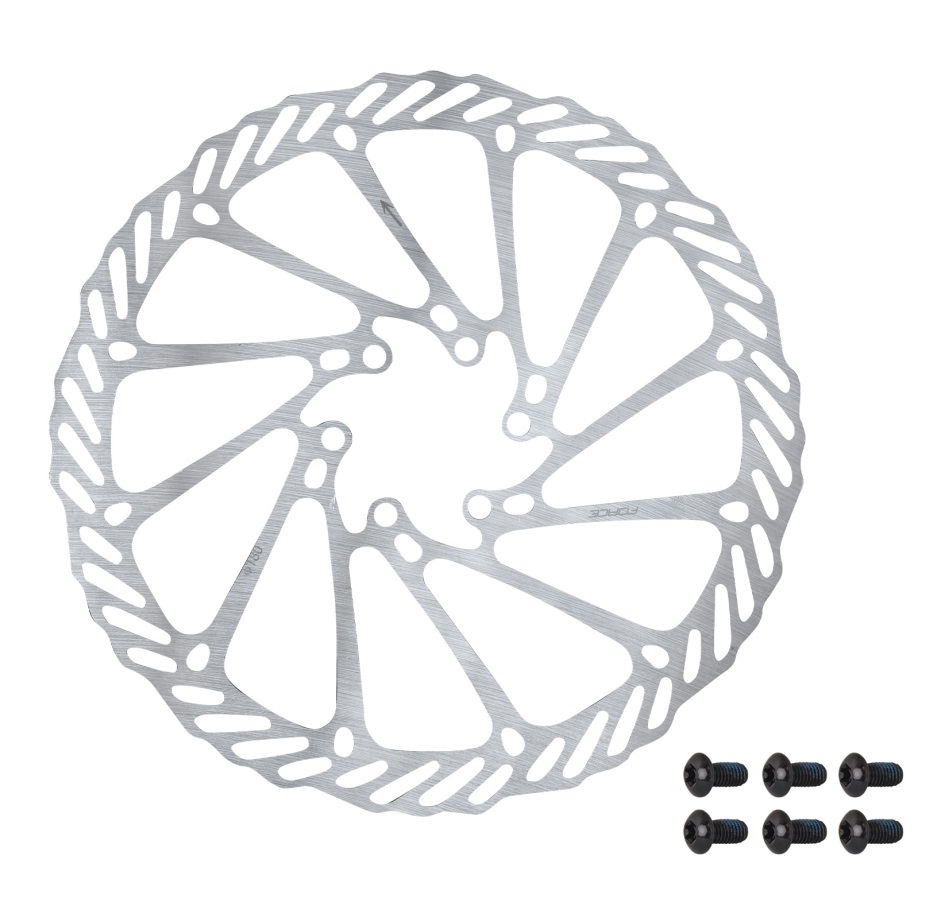 kotouč brzdový FORCE-2 180 mm, 6 děr, stříbrný