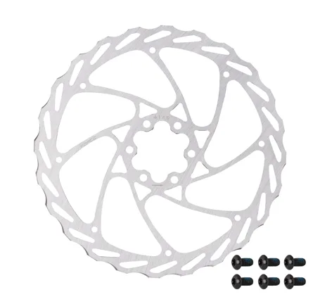 kotouč brzdový FORCE-4 180 mm, 6 děr, stříbrný