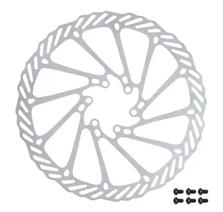 kotouč brzdový FORCE-7 180 mm, 6 děr, stříbrný