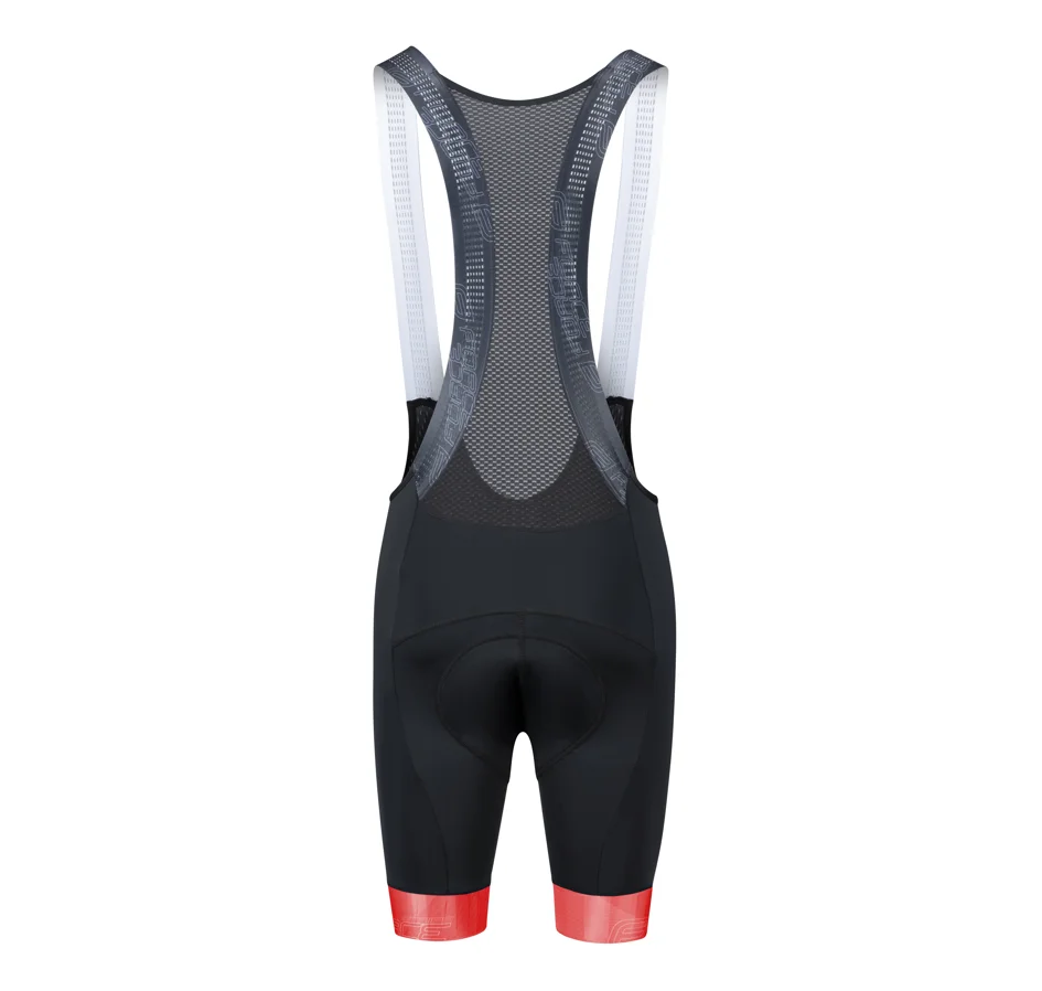 kraťasy F STRIPE se šráky a vl, černo-červené