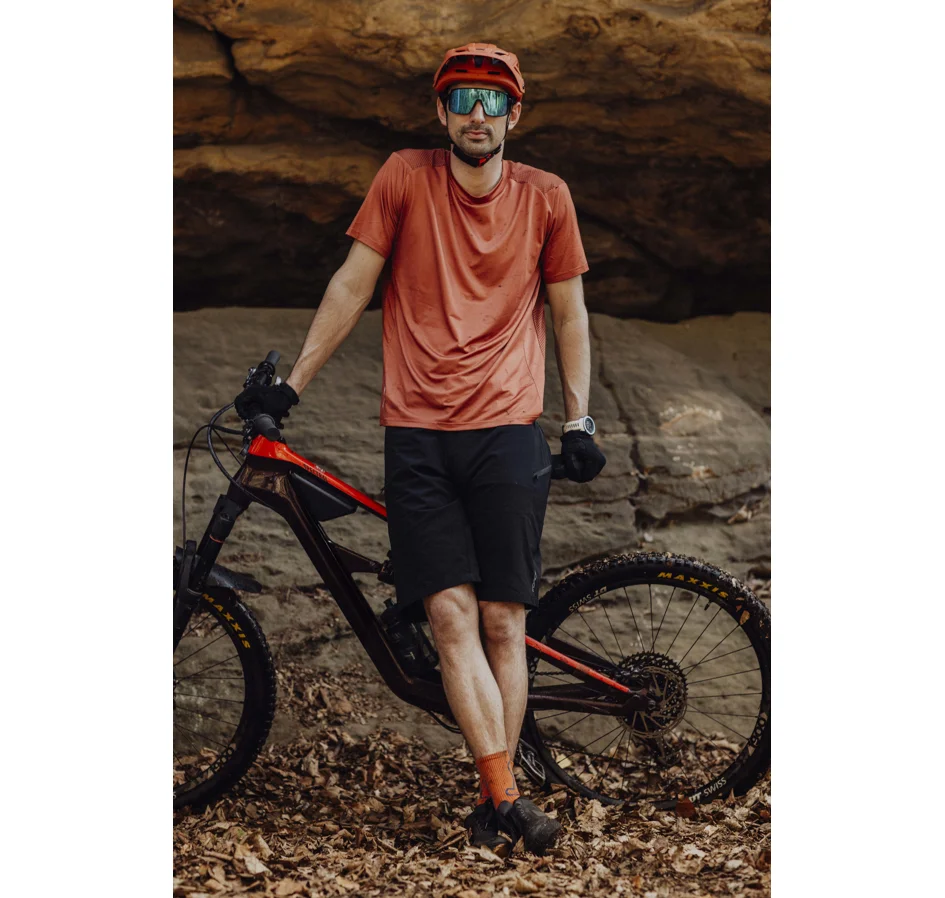 kraťasy FORCE MOUNT MTB bez vložky, černé