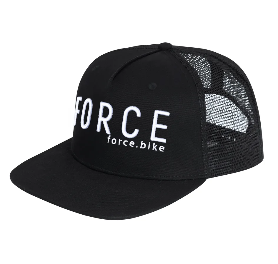 kšiltovka FORCE TRUCKER LOGO 3D, černo-bílá