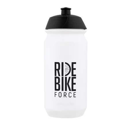 láhev F RIDE BIKE 0,5 l, transparentní-černá