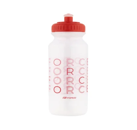 láhev FORCE ENJOY 0,5 l, transparentní-červená