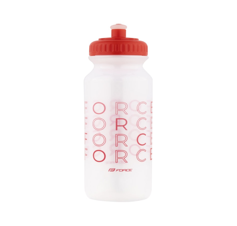 láhev FORCE ENJOY 0,5 l, transparentní-červená