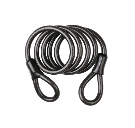 lanko FORCE k zámku kola, 150cm/12mm, černé lanko FORCE k zámku kola, 150cm/12mm, černé