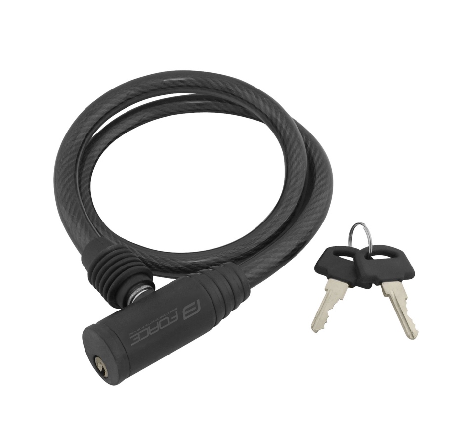 lock F ECO spiral without holder 80cm/12mm, black