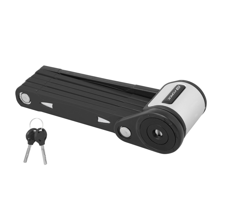lock F FOLD folding 80 cm, 6 links, black +holder