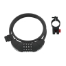 lock F LUX spiral code with holder 120cm/8mm,black