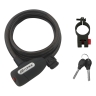 lock F LUX spiral with holder 150cm/10mm, black