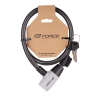 lock F RON spiral with holder 80cm/12mm, black