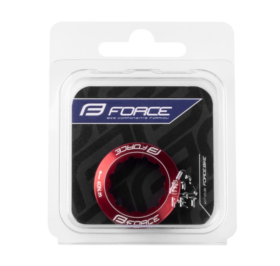 lockring FORCE for cassette 11 t, red