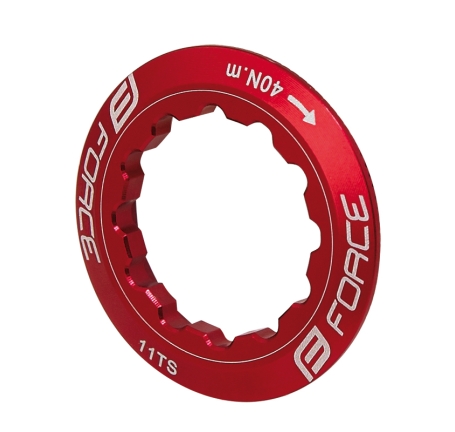 lockring FORCE for cassette 11 t, red