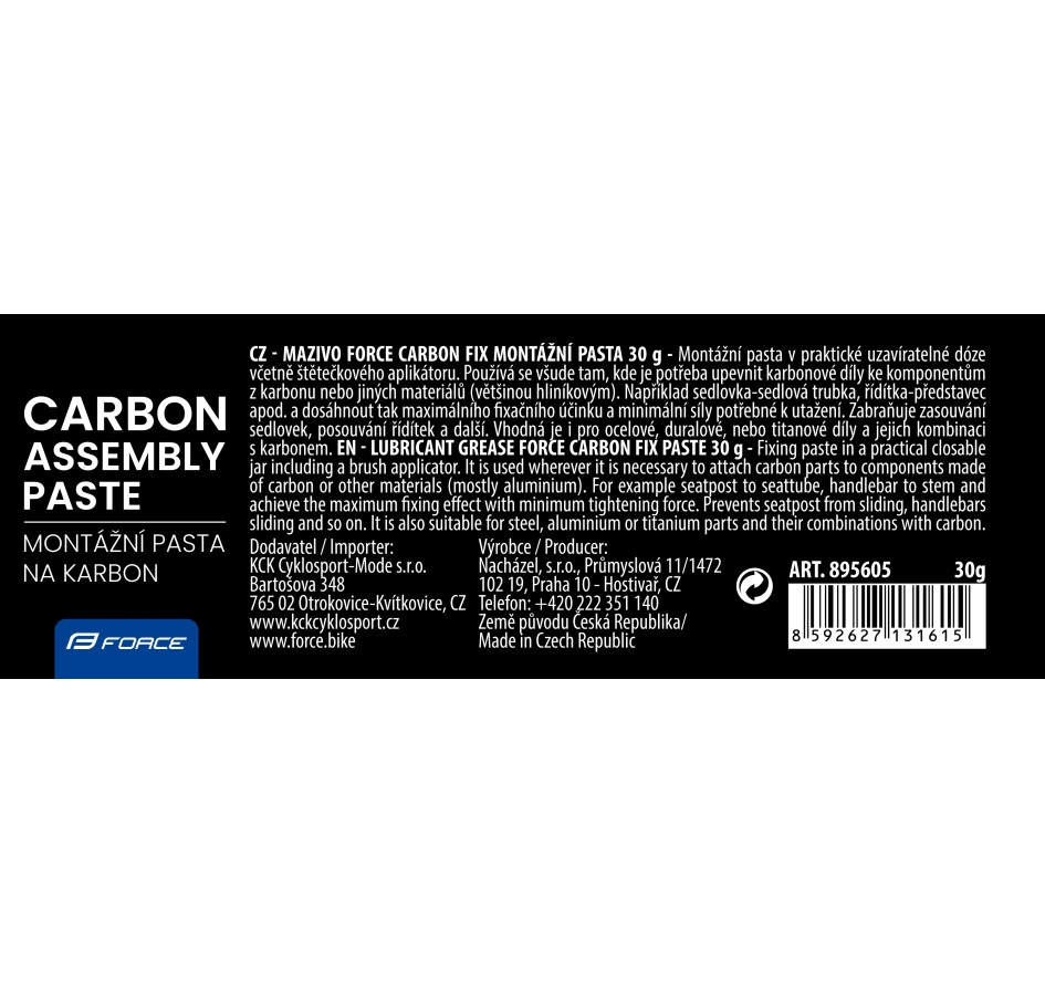 lubricant grease FORCE Carbon FIX paste, dose, 30g