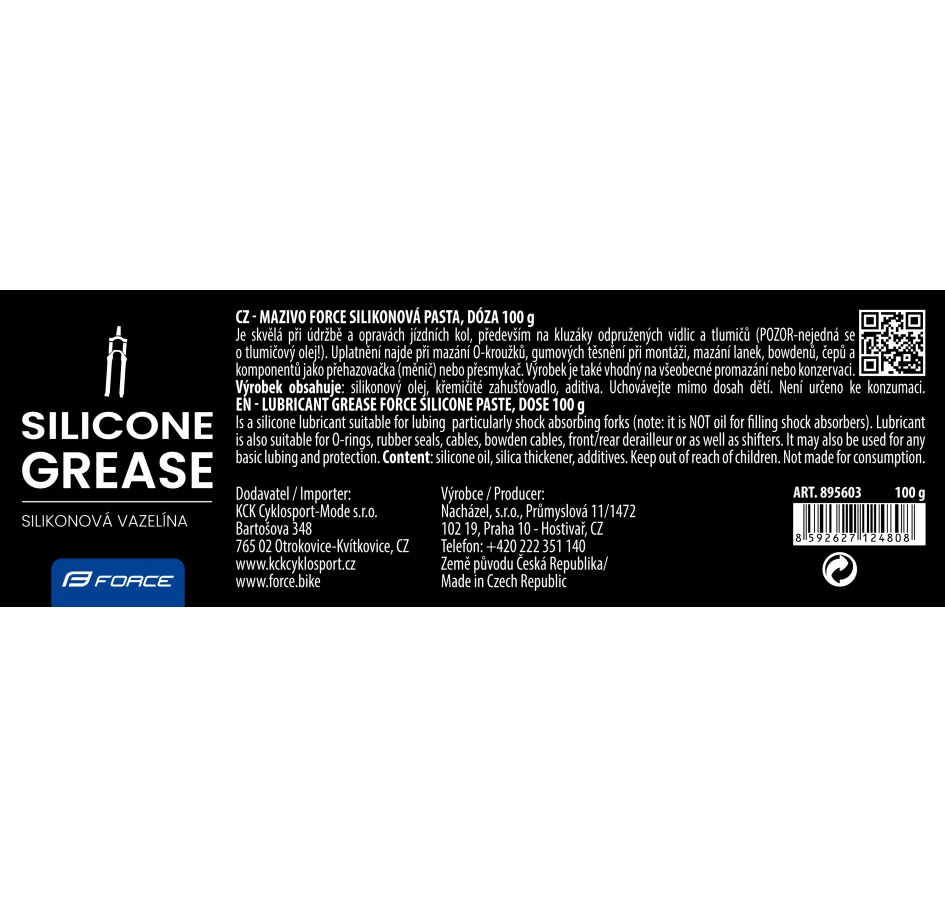 mazivo FORCE silikonová pasta, dóza 100g