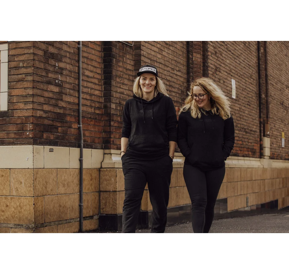 mikina F COMFY UNI přes hlavu s kapucí, černá