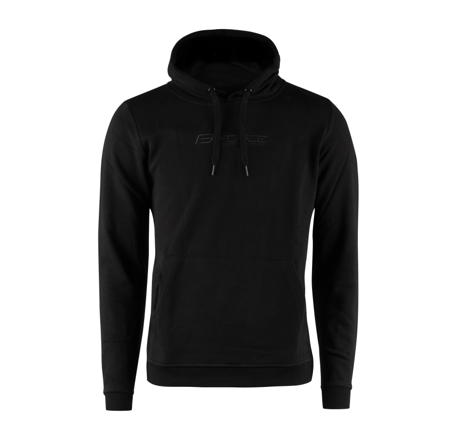 mikina F COMFY UNI přes hlavu s kapucí, černá XL