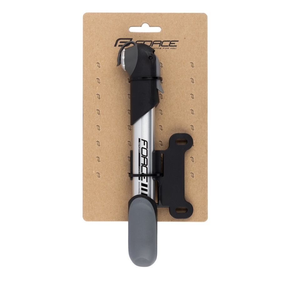 minipump FORCE SPORT DUO TELESCOPE alloy, silver