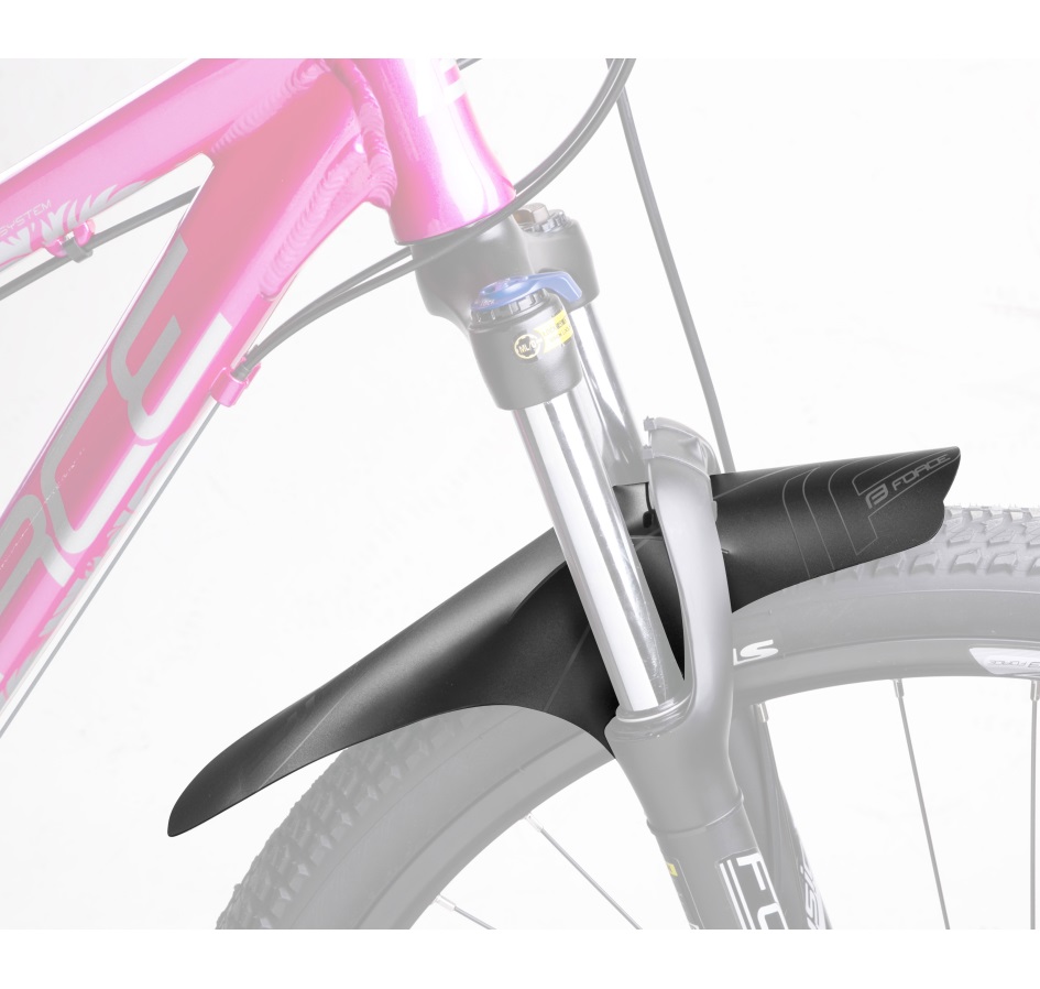 mudguard FORCE TRIS front fork, plastic, black
