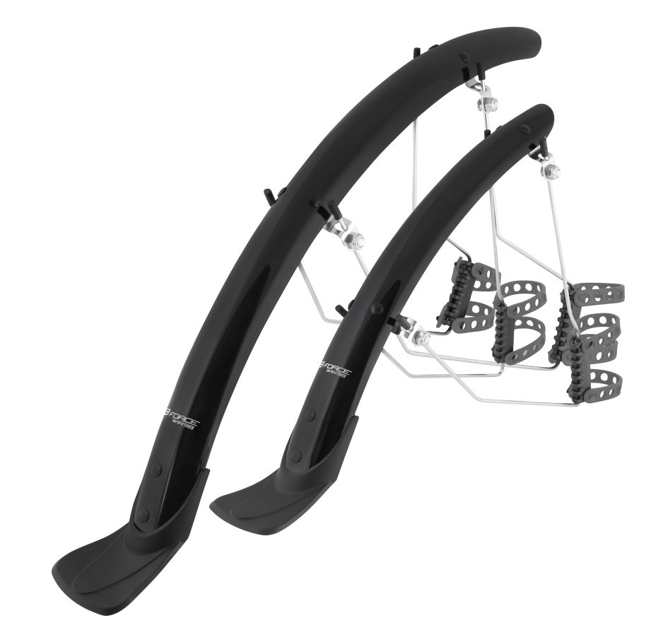 mudguard FORCE WIN38 Aluflex 28 w/struts, black