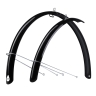 mudguards FORCE Aluflex 28" ECO w/struts,blck