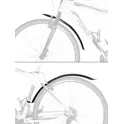 mudguards FORCE SPORT 24 - 28", black