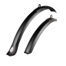 mudguards FORCE VEIL 26 - 28", plastic, black
