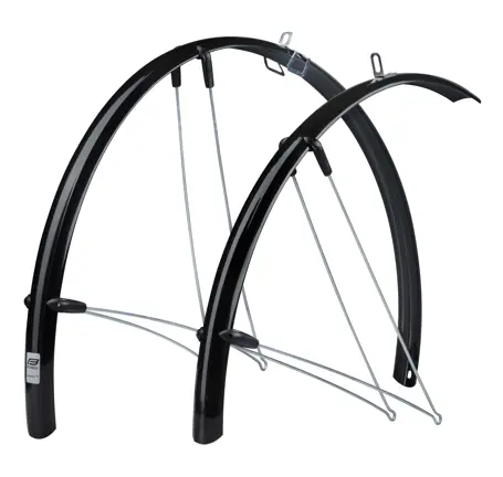 mudguards FORCE36 Aluflex road XL with struts, blk