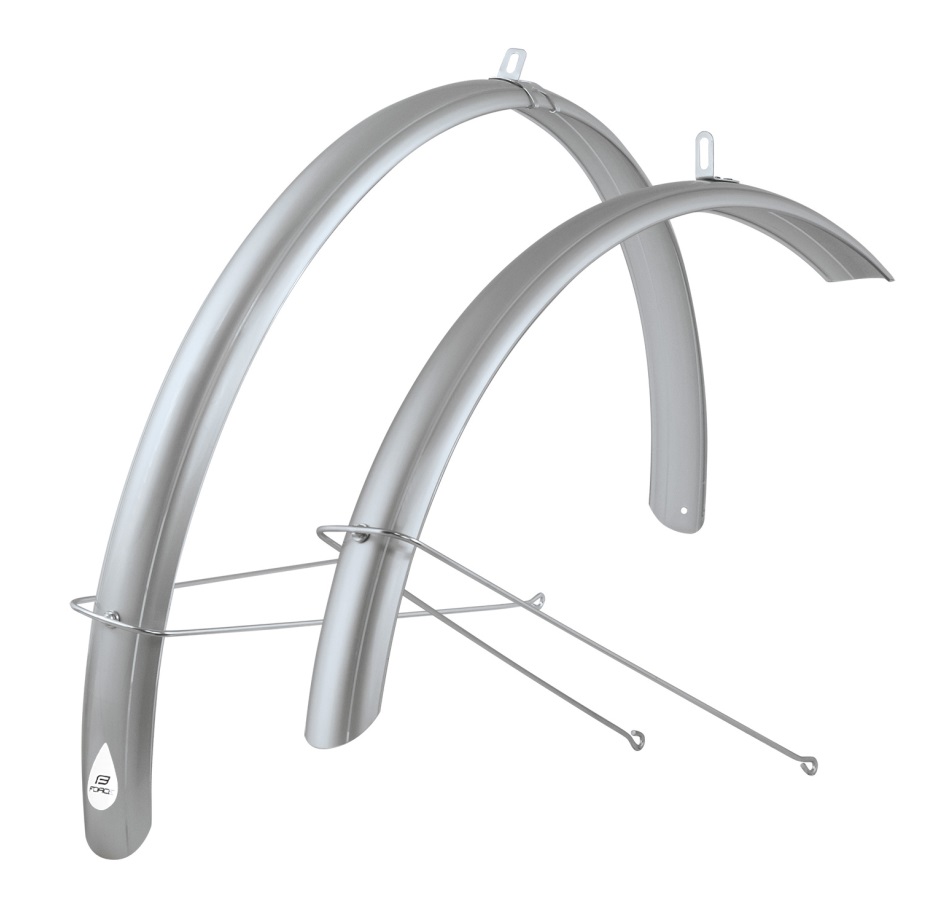 mudguards FORCE48 Aluflex 28" ECO +struts,silv