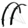 mudguards FORCE48 Aluflex 28" with struts,blk