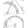 mudguards FORCE48 Aluflex 28" with struts,sil