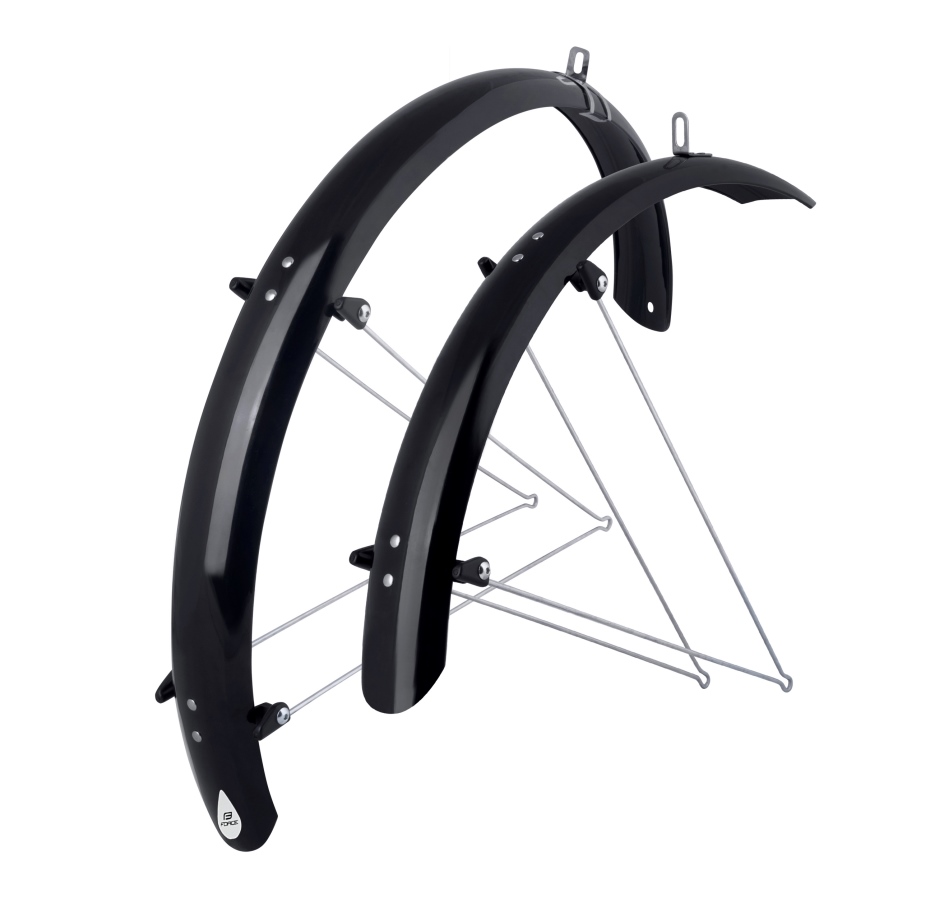 mudguards FORCE58 Aluflex 26" with struts, black