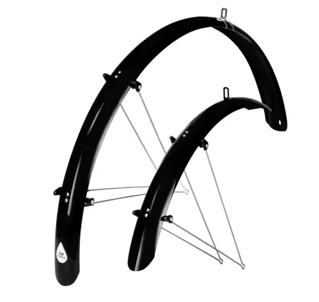 mudguards FORCE58 Aluflex 28" XL with struts,blk