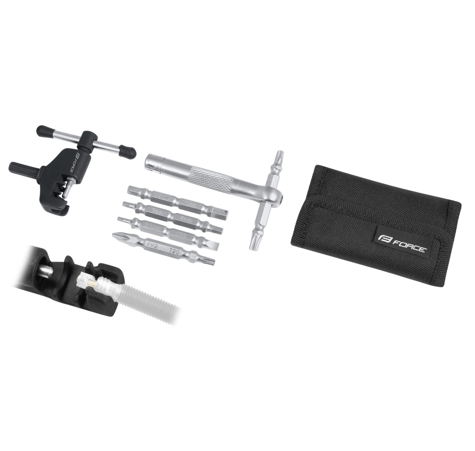 multitool FORCE set 12 fnc.+chain splitter, in bag