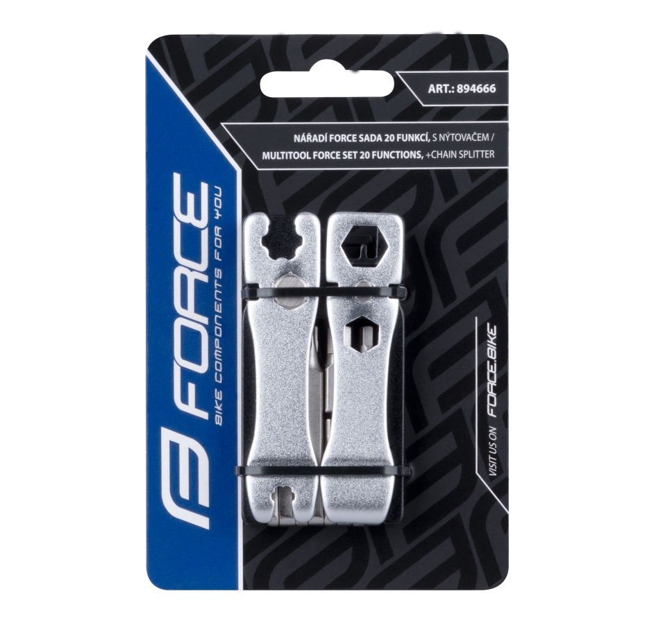 multitool FORCE set 20 functions+chain splitter