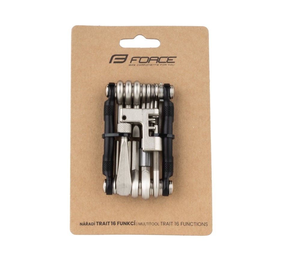 multitool FORCE TRAIT set 16 functions w chaintool