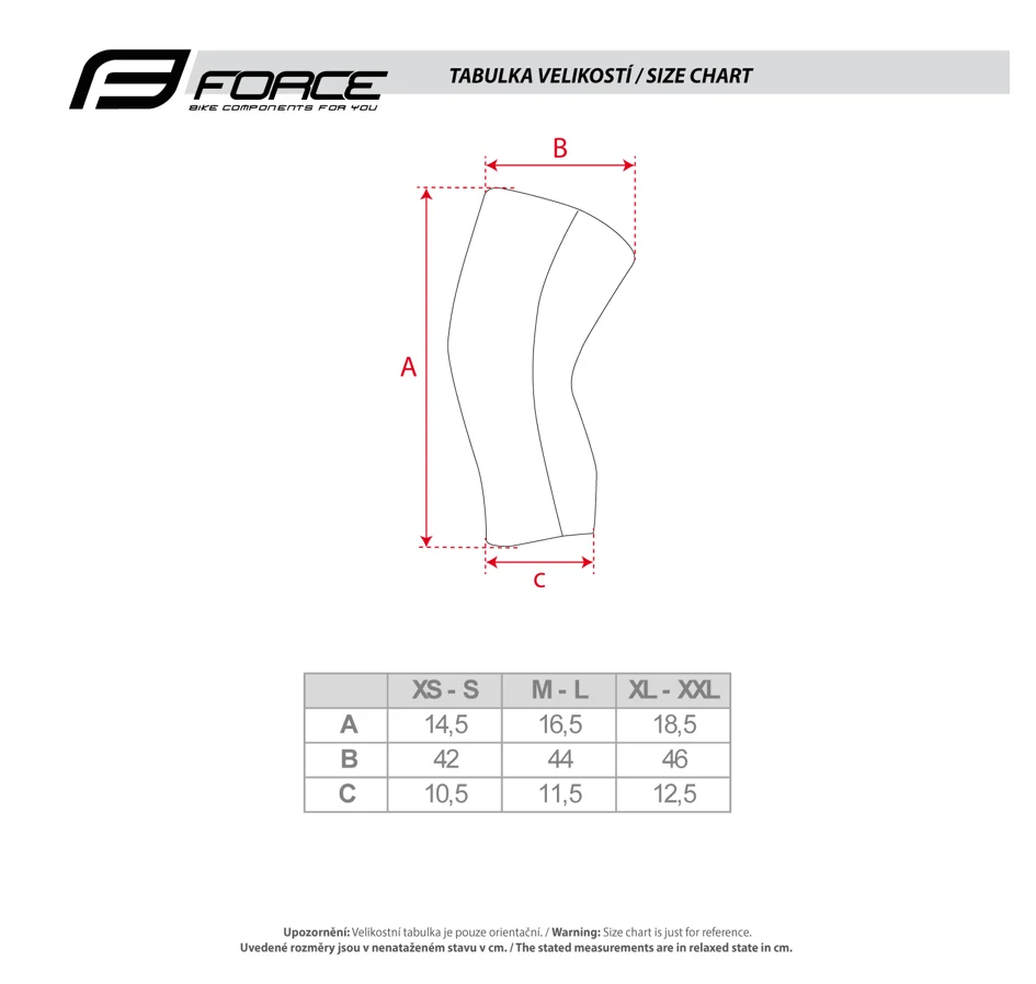 návleky na kolena FORCE RUSH, lepené, černé