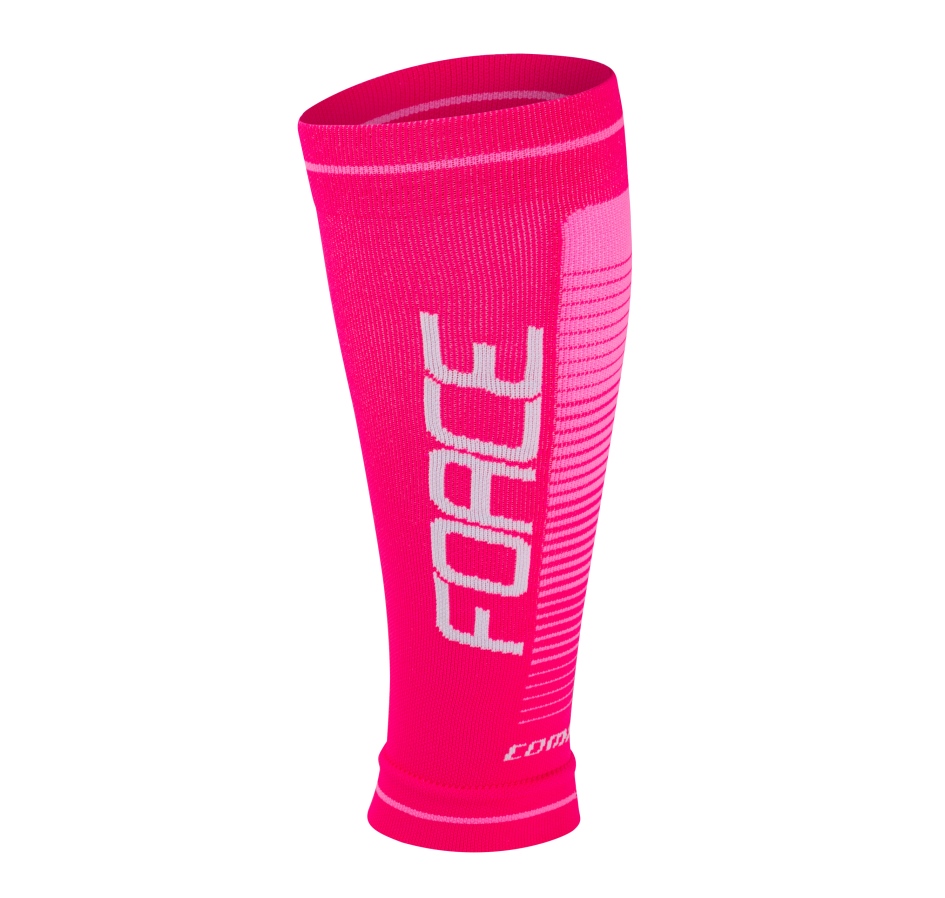 návleky na nohy FORCE COMPRESS, růžové L-XL
