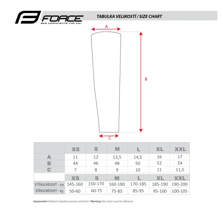 návleky na ruce FORCE TERM, černé  