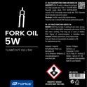 olej tlumičový 5W FORCE, láhev 1 l
