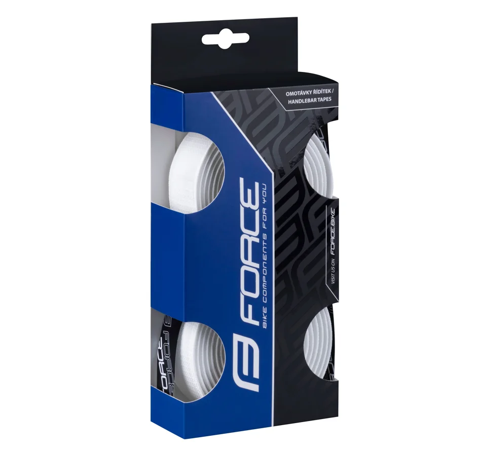 omotávka FORCE LEAF, s logem, bílá