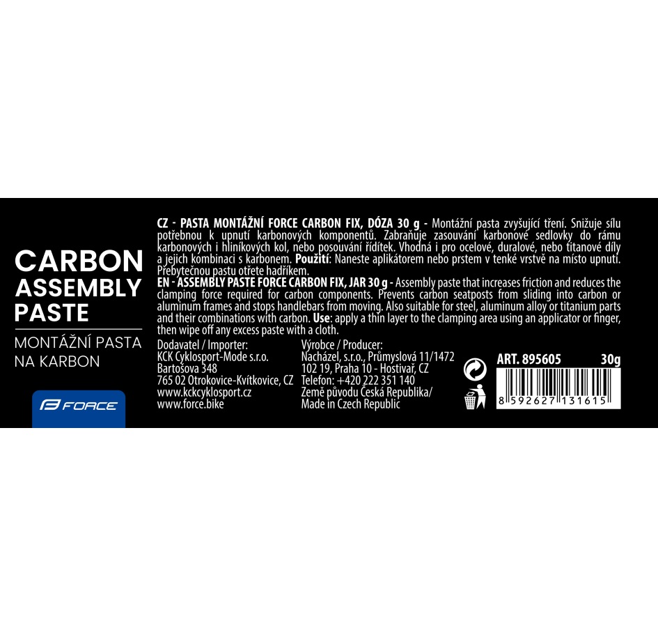 pasta montážní FORCE CARBON FIX, dóza 30 g