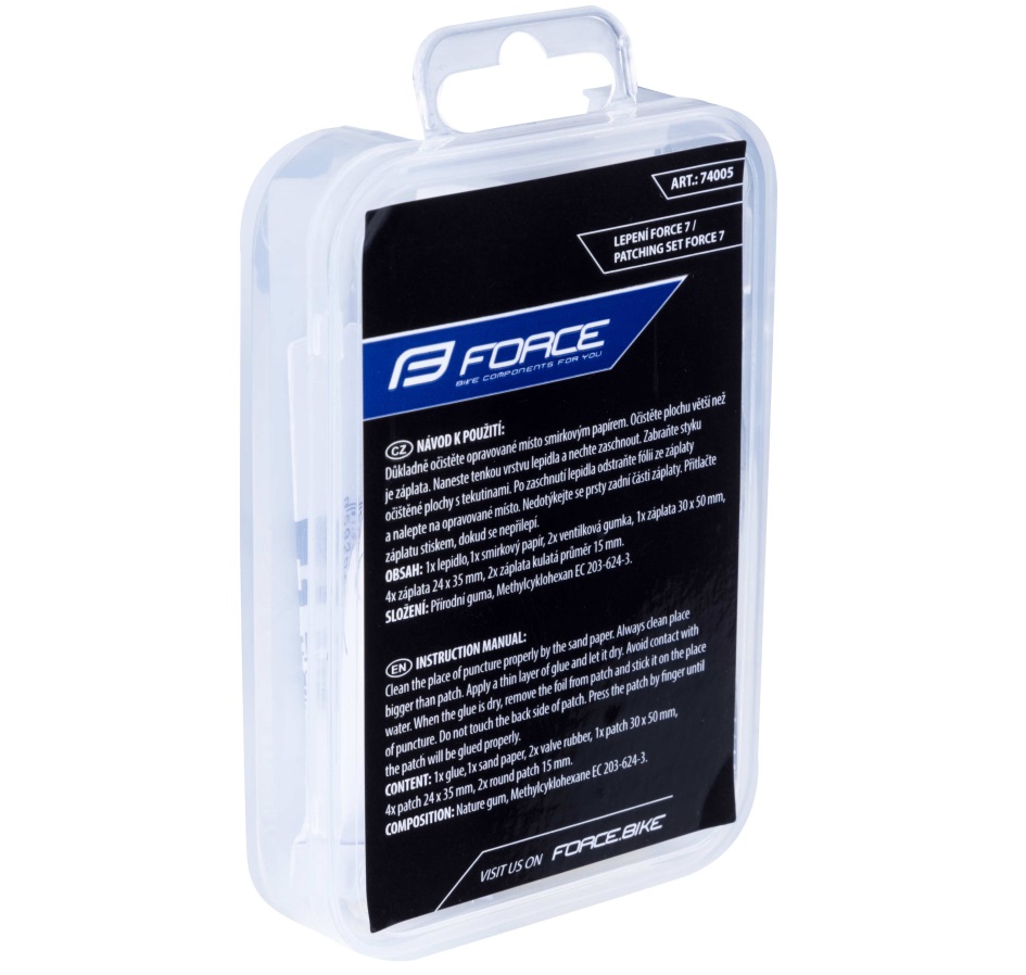 patching set FORCE 7 plastic box-bigger 85x60x17mm