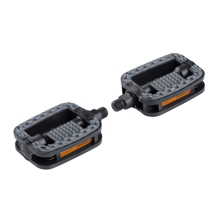 pedals FORCE 807 plastic ANTI-SLIP, black-grey