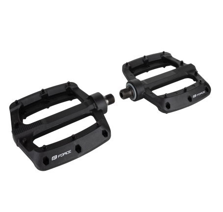 pedals FORCE KICK nylon, 3 sealed bearings, blk
