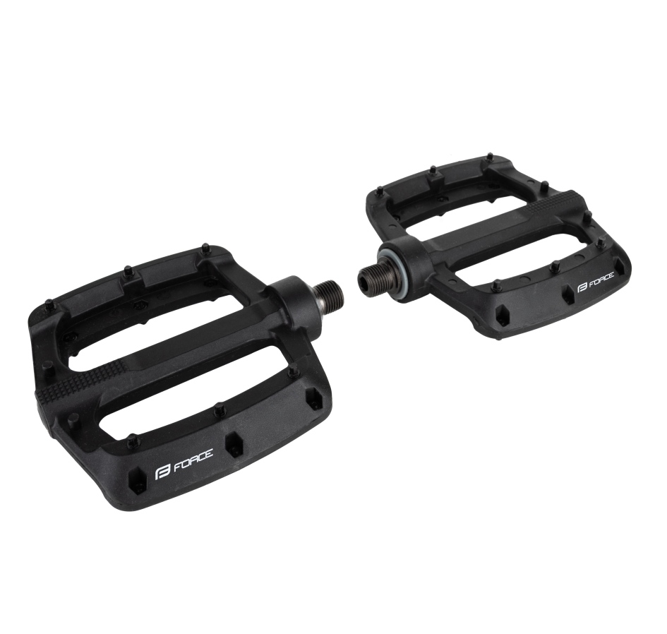 pedals FORCE KICK nylon, 3 sealed bearings, blk