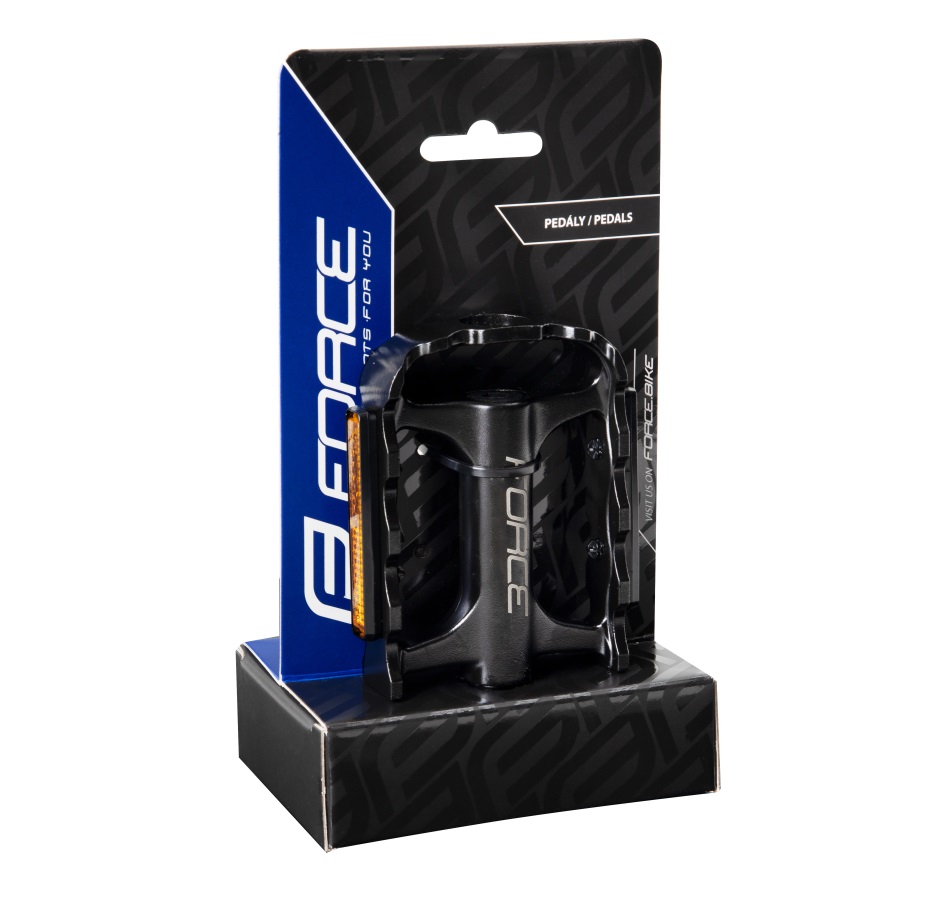 pedals FORCE REVO Al sealed bearings, black
