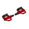 pedals FORCE road with cleats, red